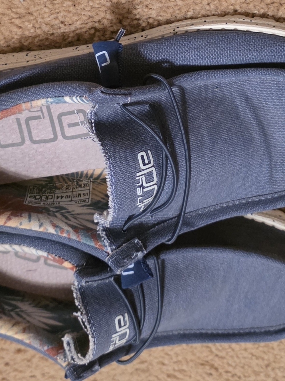 Hey Dude Men's Dark Navy Slip-On Casual Shoes